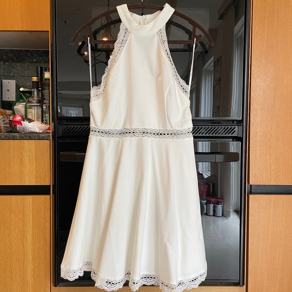 Lulus white halter dress